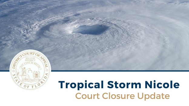 Tropical Storm Nicole Court Closure Court News Florida