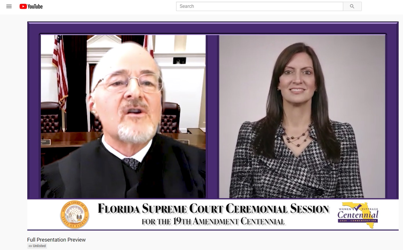 Behind the Scenes look at the Florida Supreme Court #39 s virtual ceremony