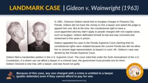 Gideon v. Wainwright graphic