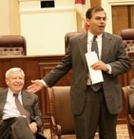 Justice Raoul G. Cantero, III with Justice Charles Talley Wells