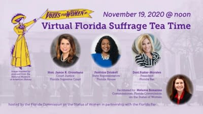 Virtual Florida Suffrage Tea Time