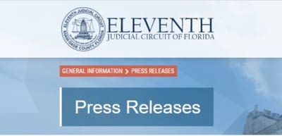 11th Judicial Circuit Press Release