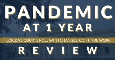 Pandemic at One Year Message: Florida's Courts Roll with Changes, Continue Work