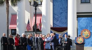 Chief Justice Charles Canady Administering Oath of Office to Governor Ron DeSantis