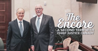 Chief Justice Canady and Ninth Judicial Circuit Chief Judge Fred Lauten