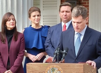 Governor Ron DeSantis appoints Carlos G. Mu&ntilde;iz as the 89th Justice on the Florida Supreme Court on January 22, 2019. 